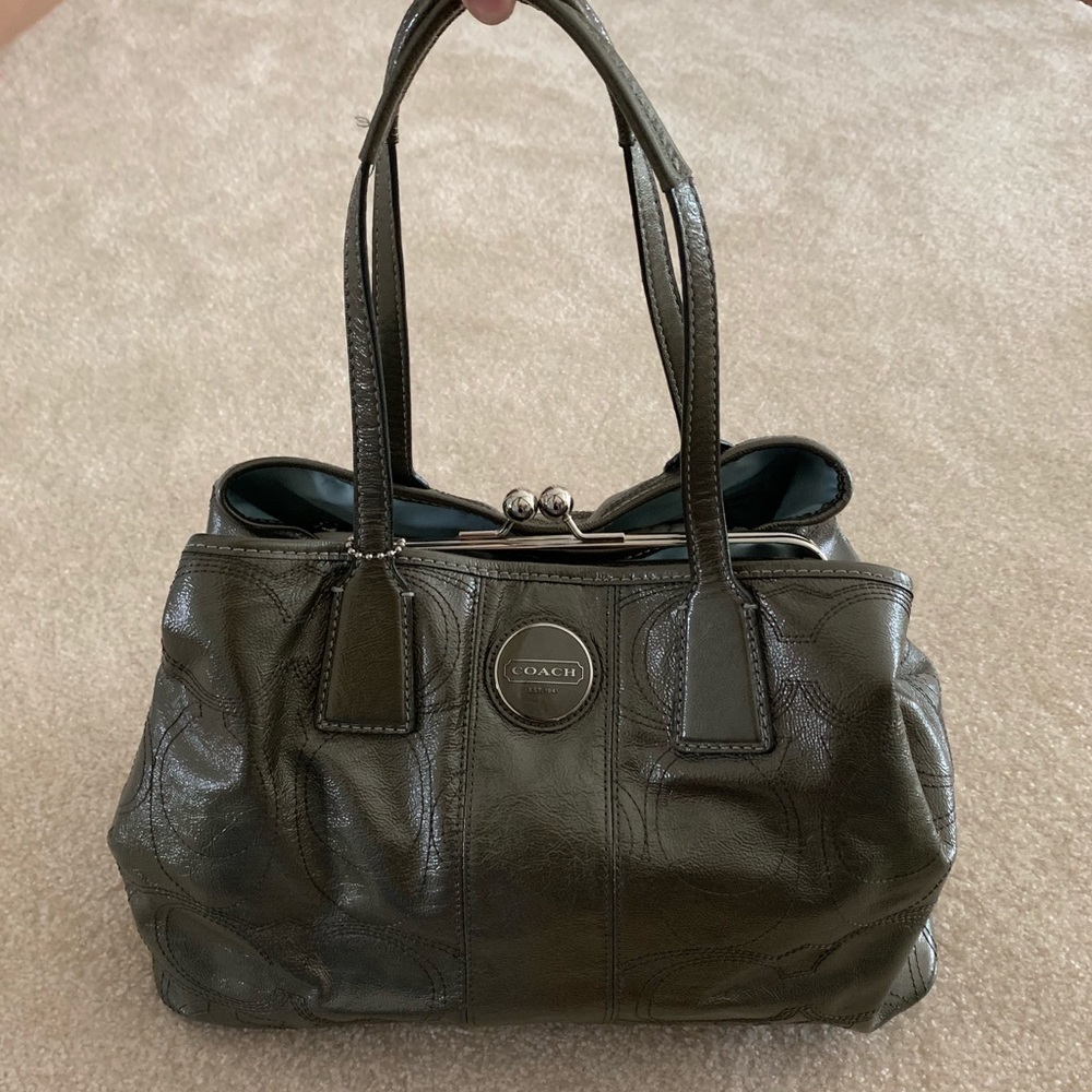 Coach Patent Leather Shoulder Bag